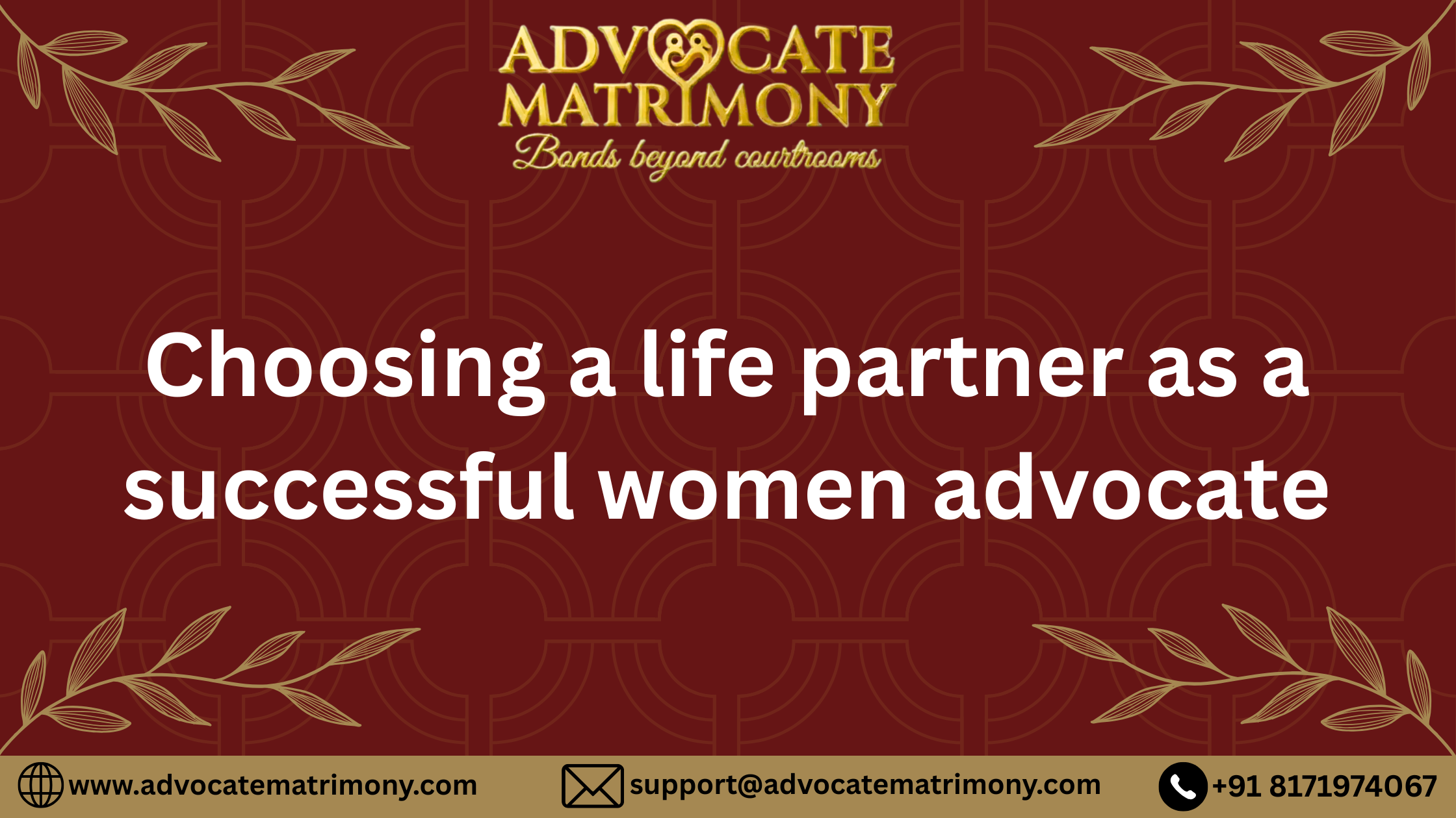 Choosing a life partner as a successful women advocate