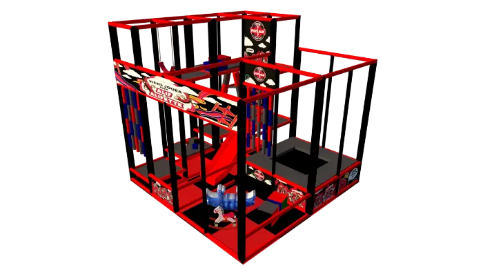 Indoor ball pool and trampoline design