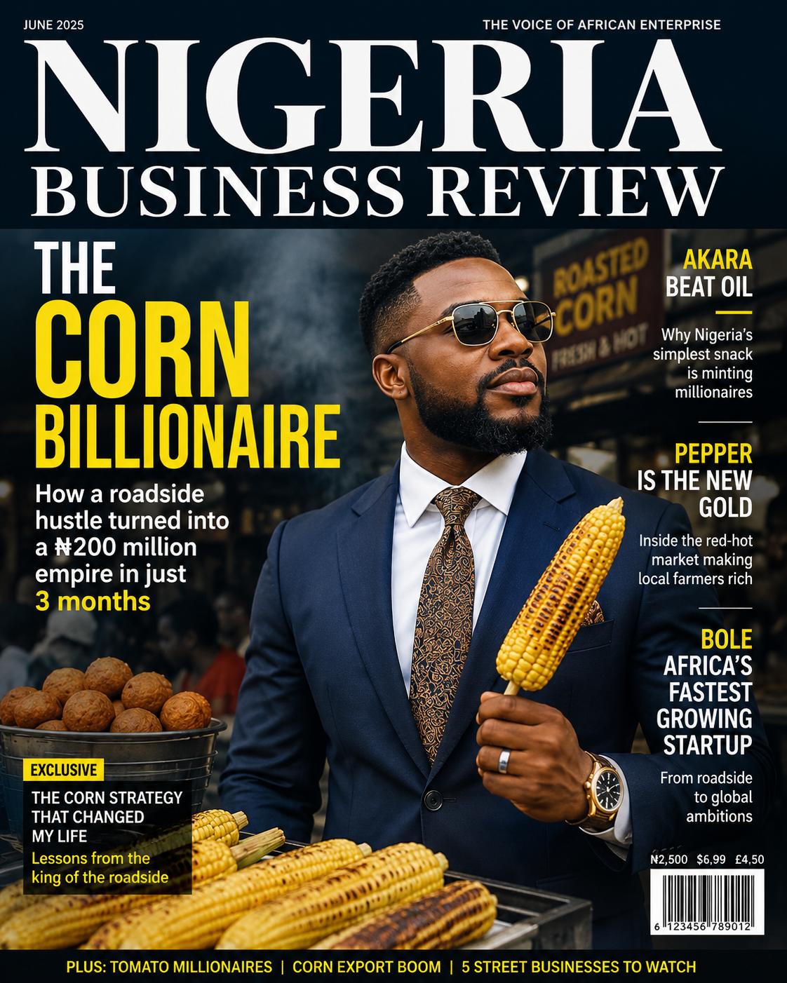 How to Become a Millionaire in Three Months Selling Corn, Akara, Tomatoes, Pepper, and Bole