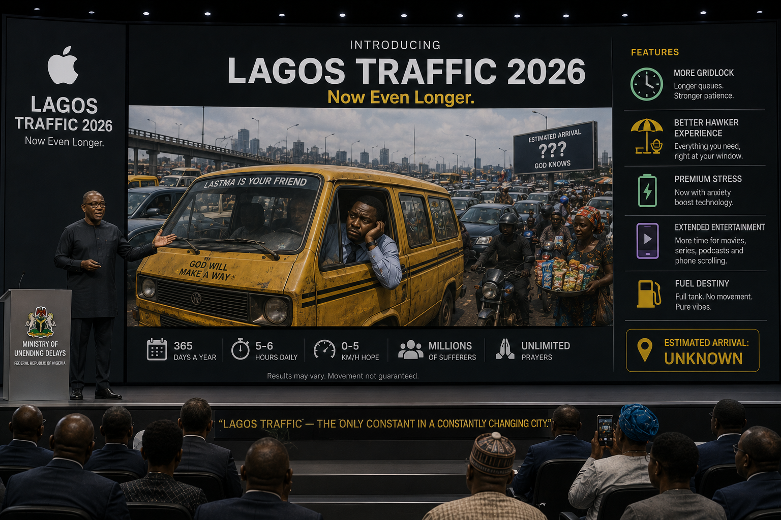 8 Stages of Lagos Traffic, As Told Through the Five Stages of Grief (Plus Three Nigeria Added)