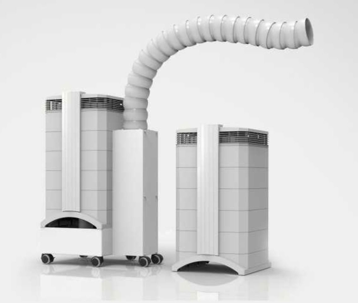 Dental hg flexvac air filtration in office