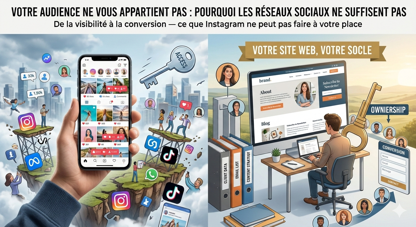 Votre audience ne vous appartient pas : pourquoi les réseaux sociaux ne suffisent pas