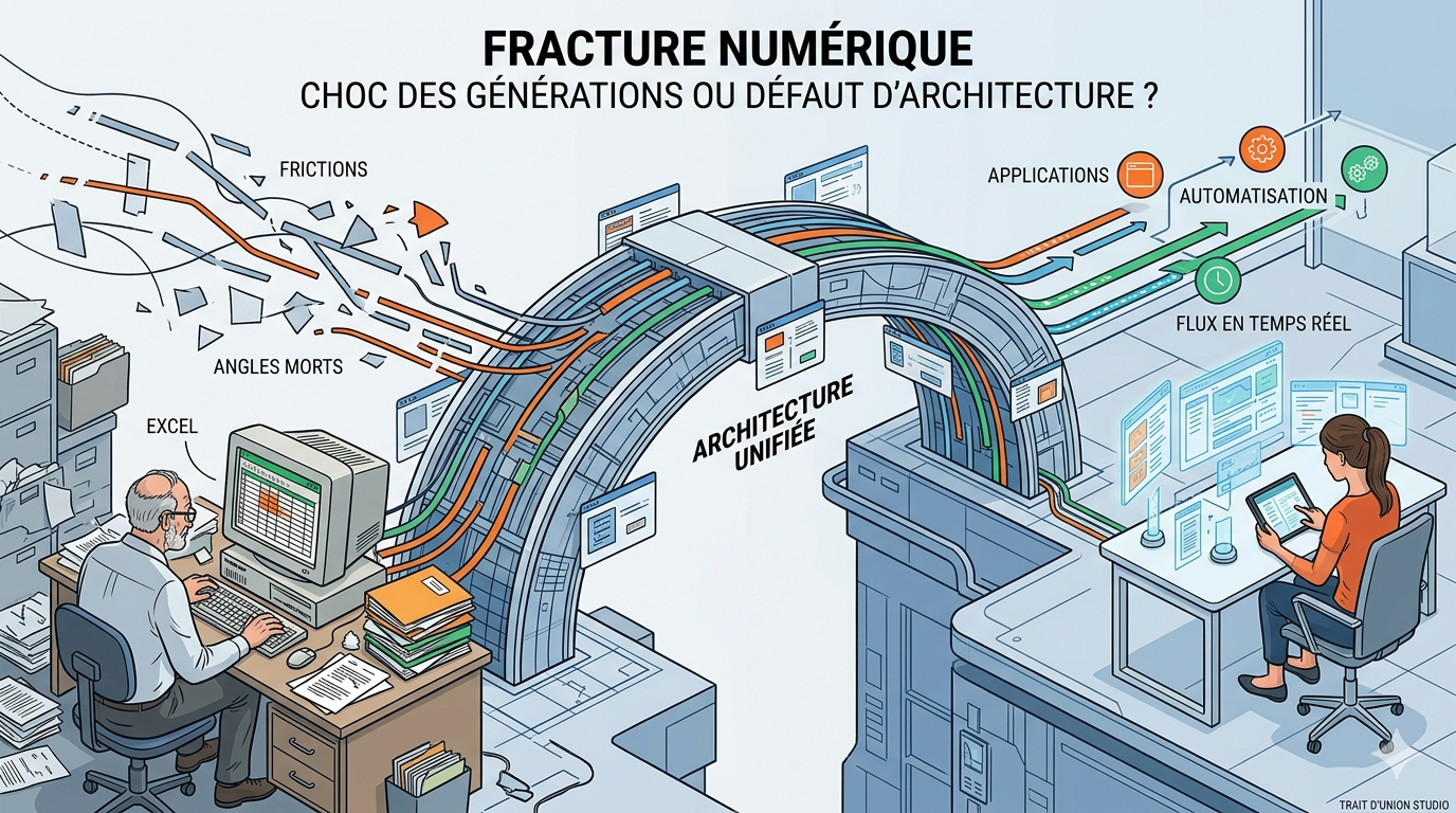 Le fossé silencieux : quand la transformation numérique divise avant de rassembler