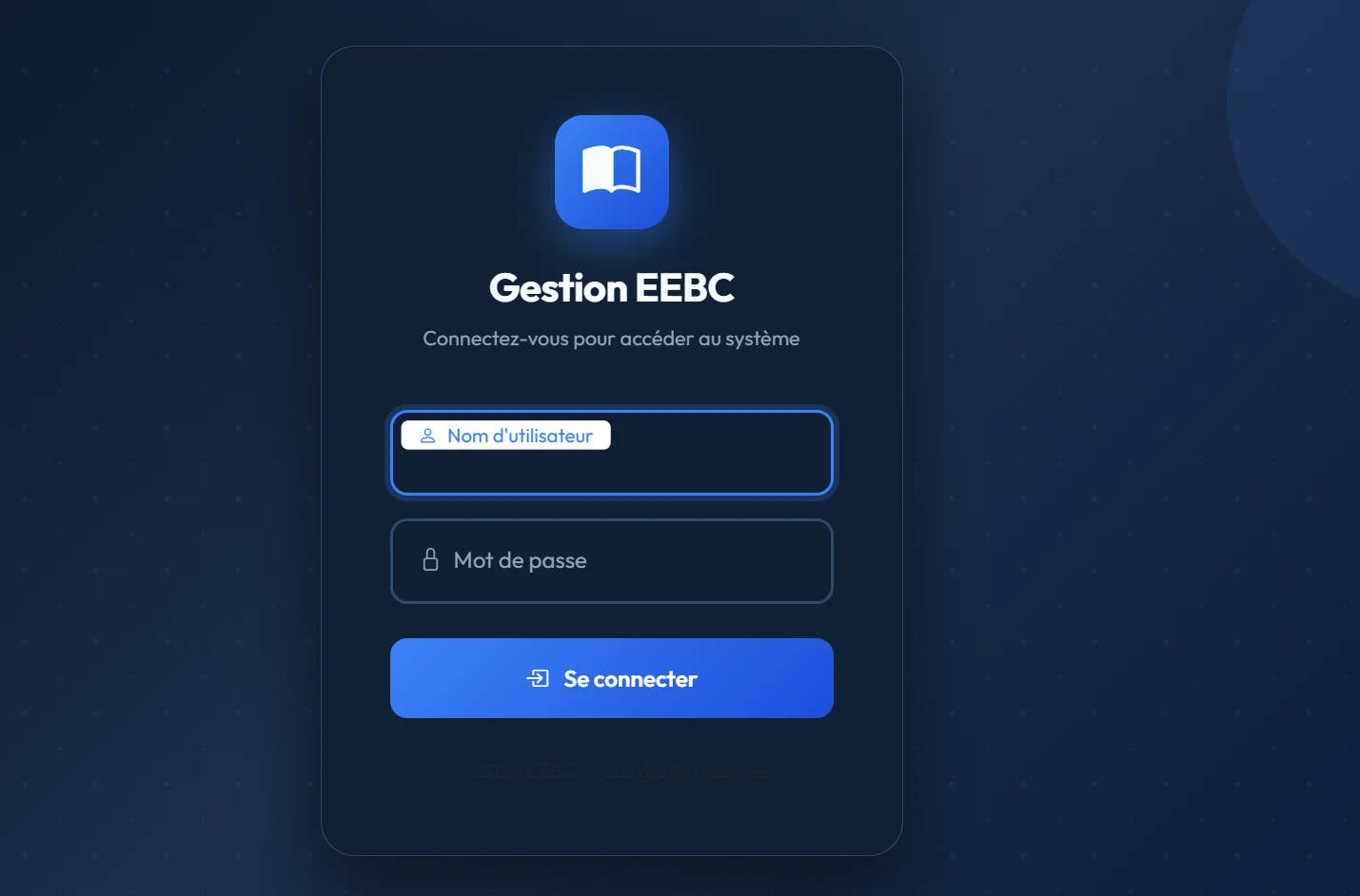 Projet Gestion EEBC — ERP léger pour organisation/église - 