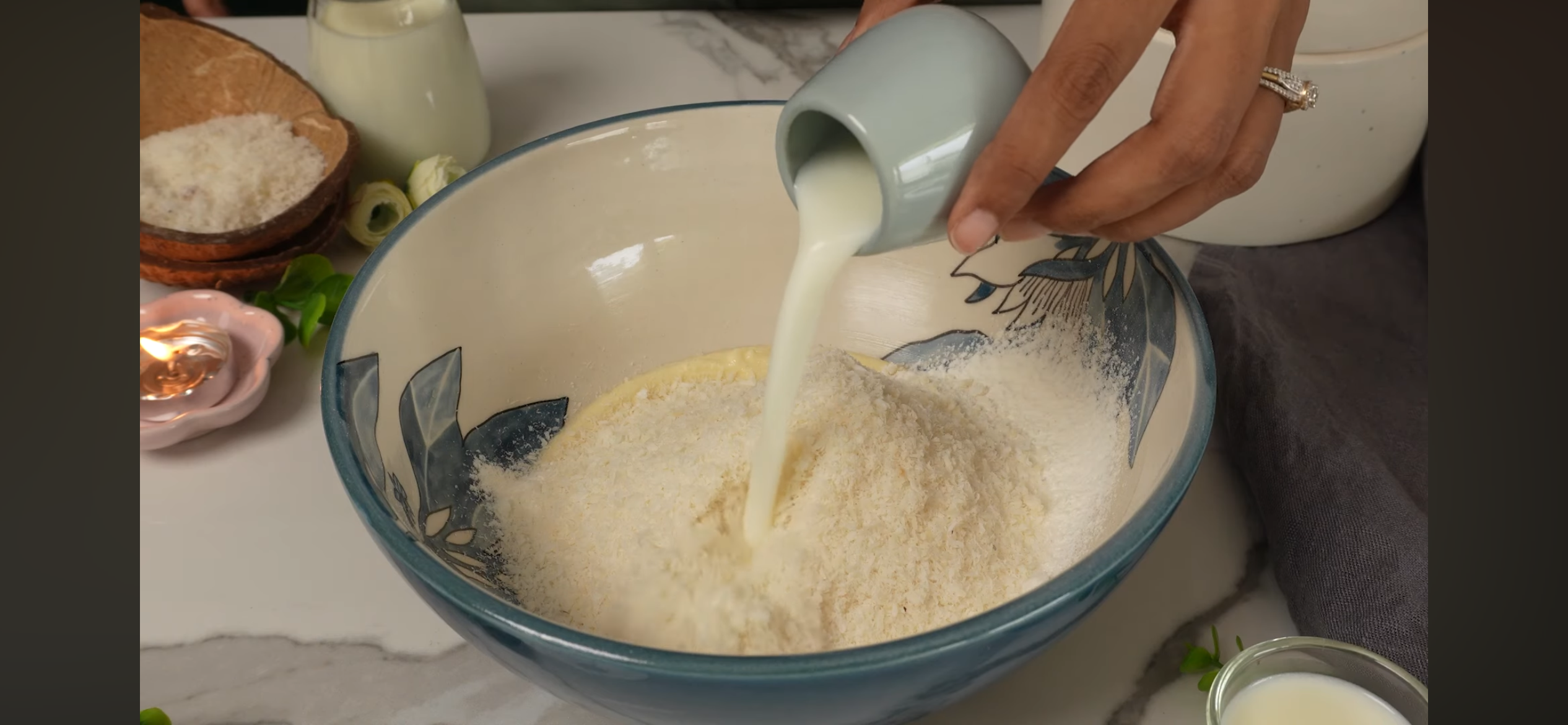 Add room temperature milk