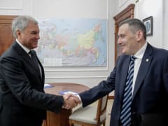 Врио губернатора Курской области встретился в Москве со спикером Госдумы Вячеславом Володиным