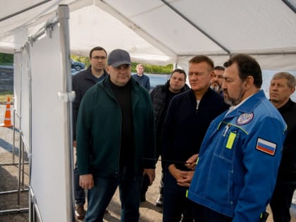 Врио губернатора Курской области посетил строительство дороги М-2 «Крым»
