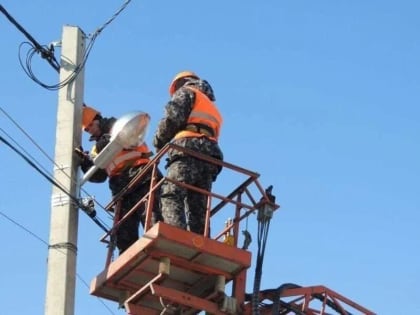 Продолжение ремонта уличного освещения в городе