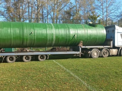 В спортивной школе № 4 продолжается капитальный ремонт футбольного поля с натуральным покрытием