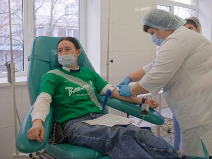 Волонтёры Михайловского ГОКа в очередной раз стали донорами крови