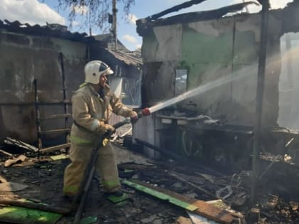 В Железногорском районе в результате пожара погибла пожилая женщина