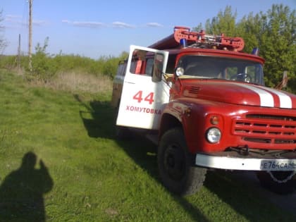 В Курской области в селе Дубовица горел жилой дом