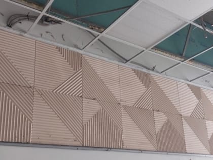 3D панели в библиотечном интерьере