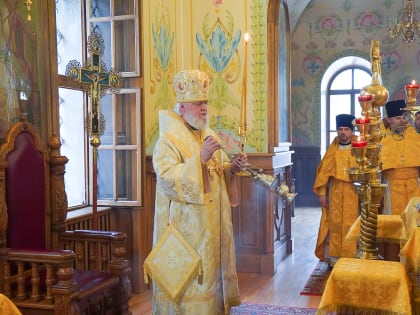 Престольный праздник отметили в  курском храме во имя Всех святых