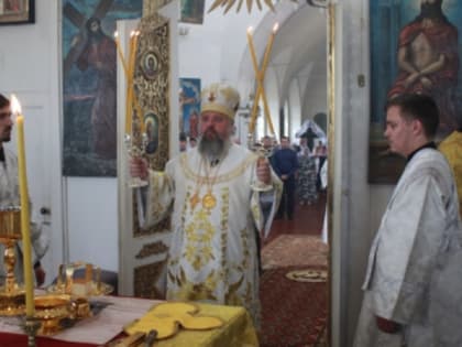 Преосвященнейший епископ Паисий совершил Литургию в храме святителя Тихона Задонского села Кулевка