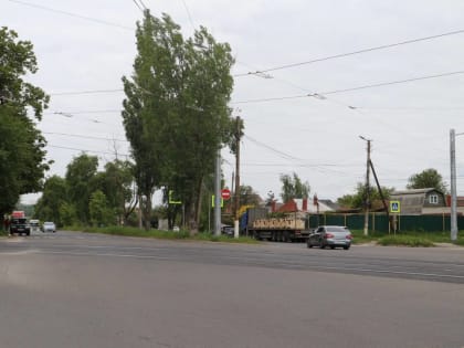 В Курске продолжаются ремонтные работы трамвайных путей