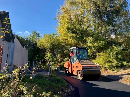 В Курске продолжается ремонт дороги на улице Никитской