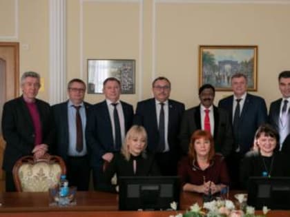 Встреча совета ректоров вузов Курской области и делегации Индии в КГМУ.