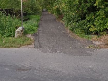 На улице Кольцова в Курске отсыпали участок дороги