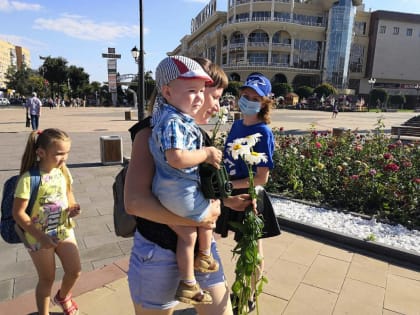 Улицы Курска превратились в ромашковые поля