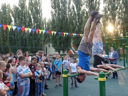 Вчера в городе открыли новую воркаут площадку