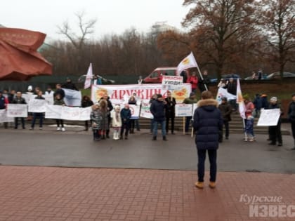 В Курске прошел митинг против «наливаек» в жилых домах