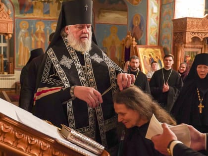 В монастыре состоялся постриг