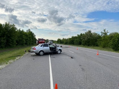 В Курской области 23-летний автомобилист погиб в ДТП