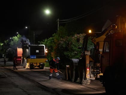 В Курске дорожный ремонт на улице Дружининской завершат в июне