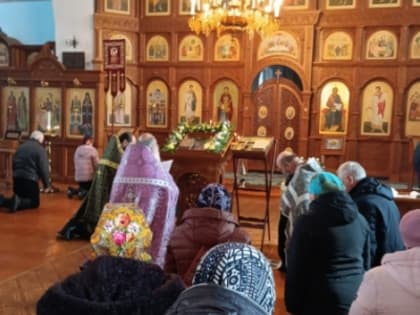 Таинство Елеосвящения в храме Архангела Михаила села 2-е Засеймье
