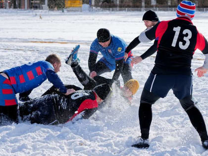 Кубок Курской области по снежному регби выиграли воронежские «Гвозди»