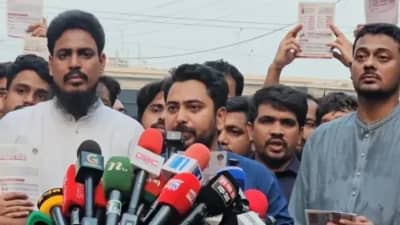 স্বরাষ্ট্রমন্ত্রী ও জ্বালানিমন্ত্রীর পদত্যাগ দাবি নাহিদ ইসলামের।