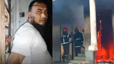 পাবনায় ধর্ষ*ণ চেষ্টার অভিযোগে মাদ্রাসা পরিচালক আটক, প্রতিষ্ঠান ও বাড়িতে আগুন।