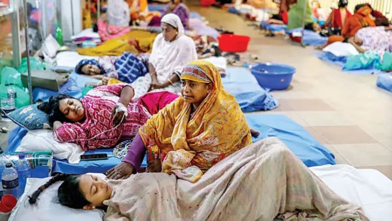 ডেঙ্গু-হামের চাপে হিমশিম খাচ্ছে হাসপাতালগুলো