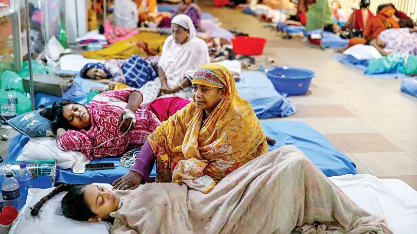 ডেঙ্গু-হামের চাপে হিমশিম খাচ্ছে হাসপাতালগুলো