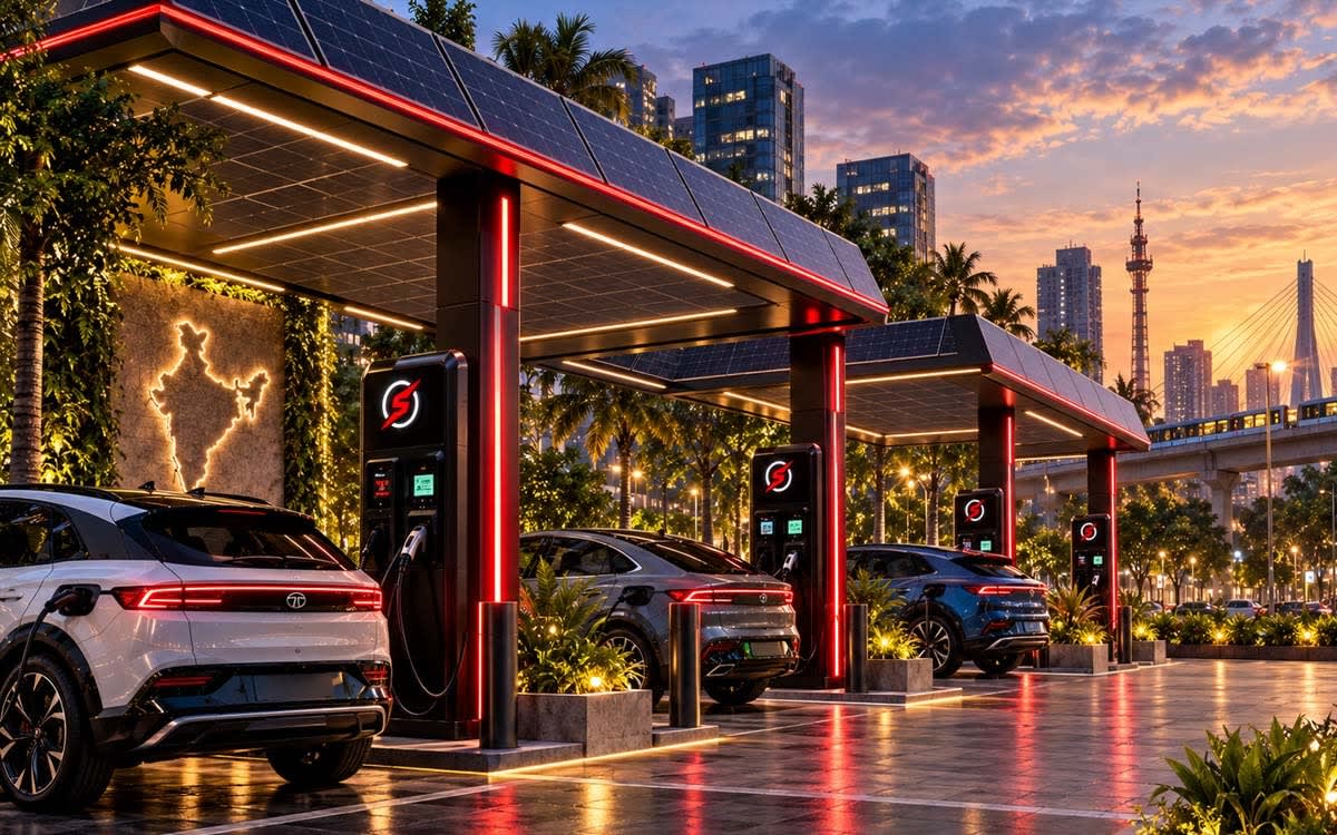 solar EV charging in India