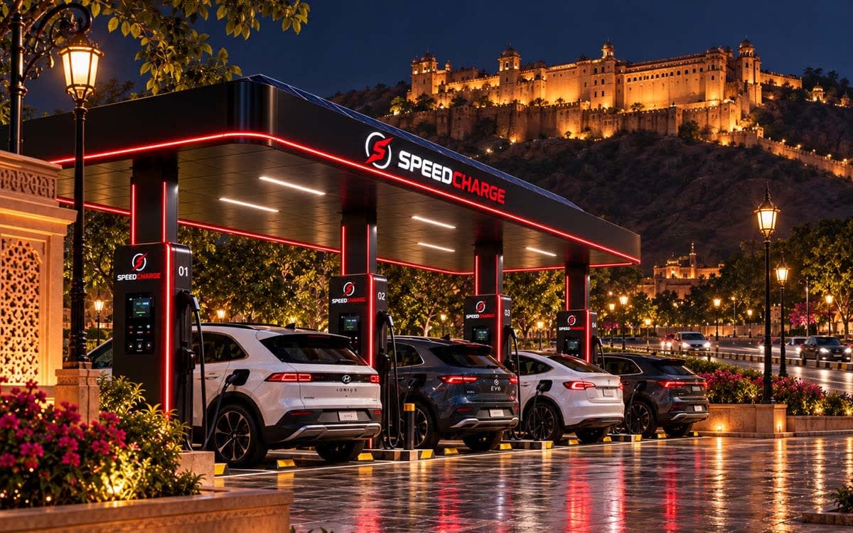 EV charging station franchise in Jaipur
