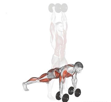 Dumbbell Devil Press Gif