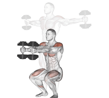 Dumbbell Iron Cross Gif