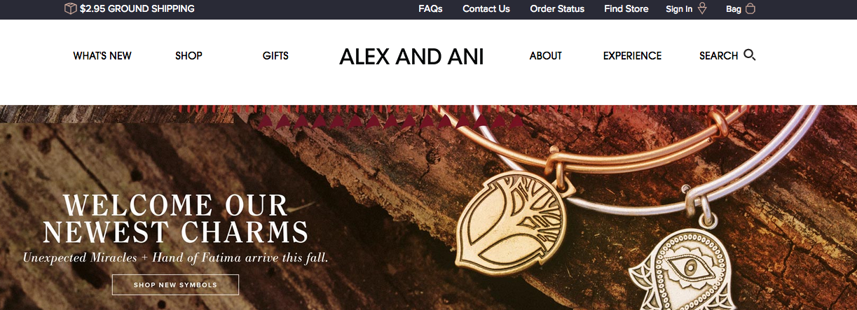 Alex and Ani Magento Website