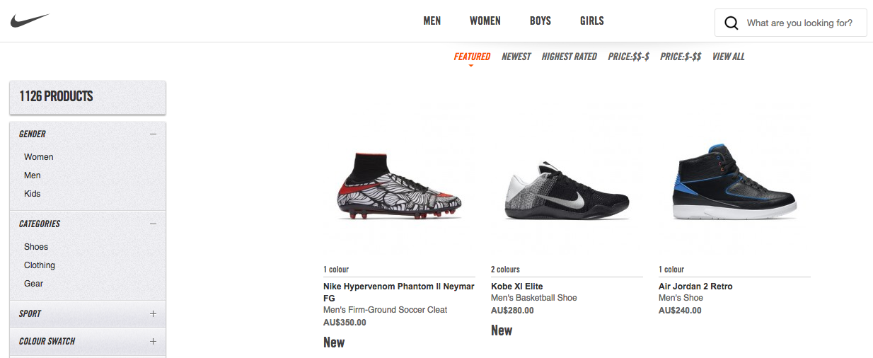 nike australian magento site