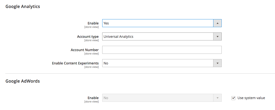 Magento 2 Google Analytics Integration