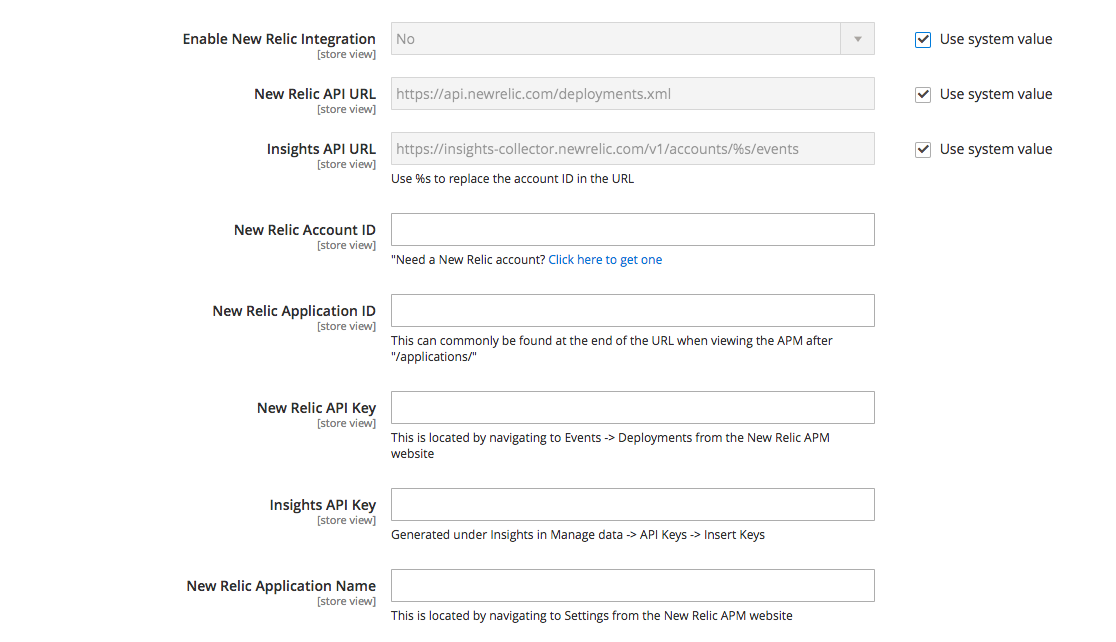 Magento 2 New Relic Integration