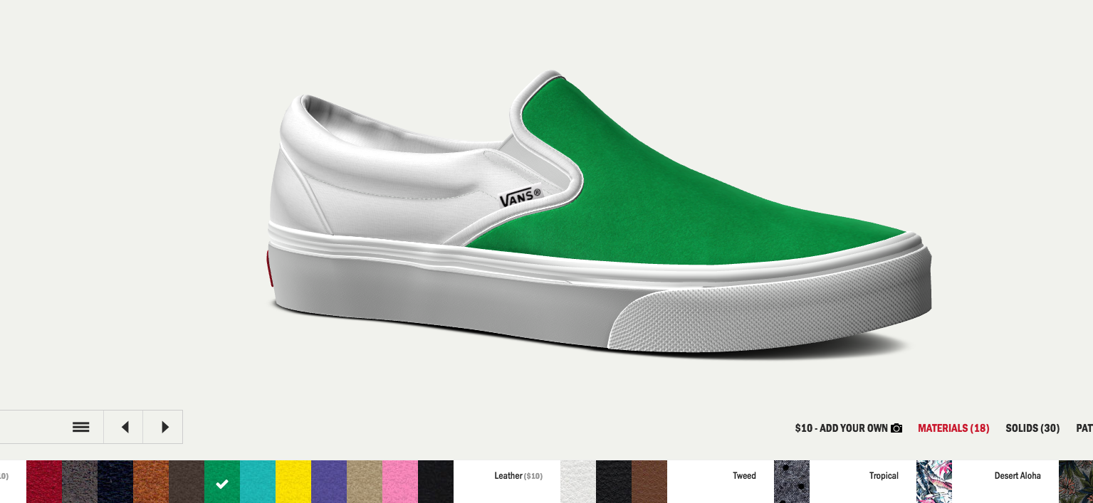 vans product customizer