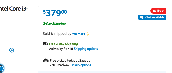 Walmart Shipping