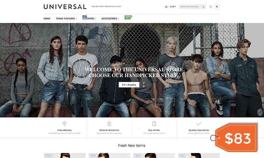 Universal – Responsive Magento Theme