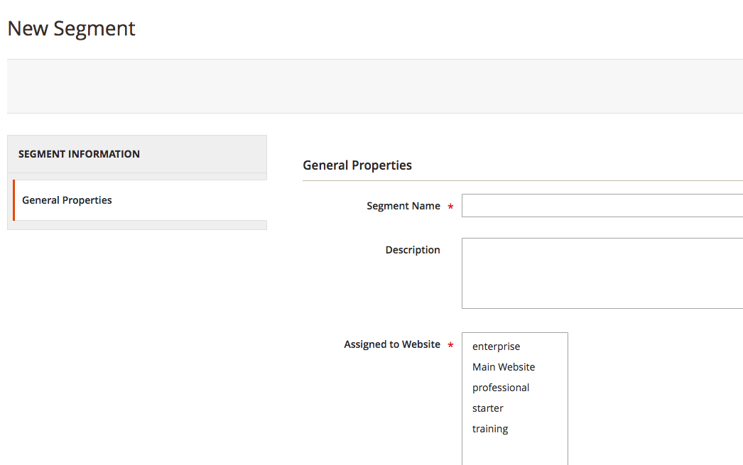 magento customer segments