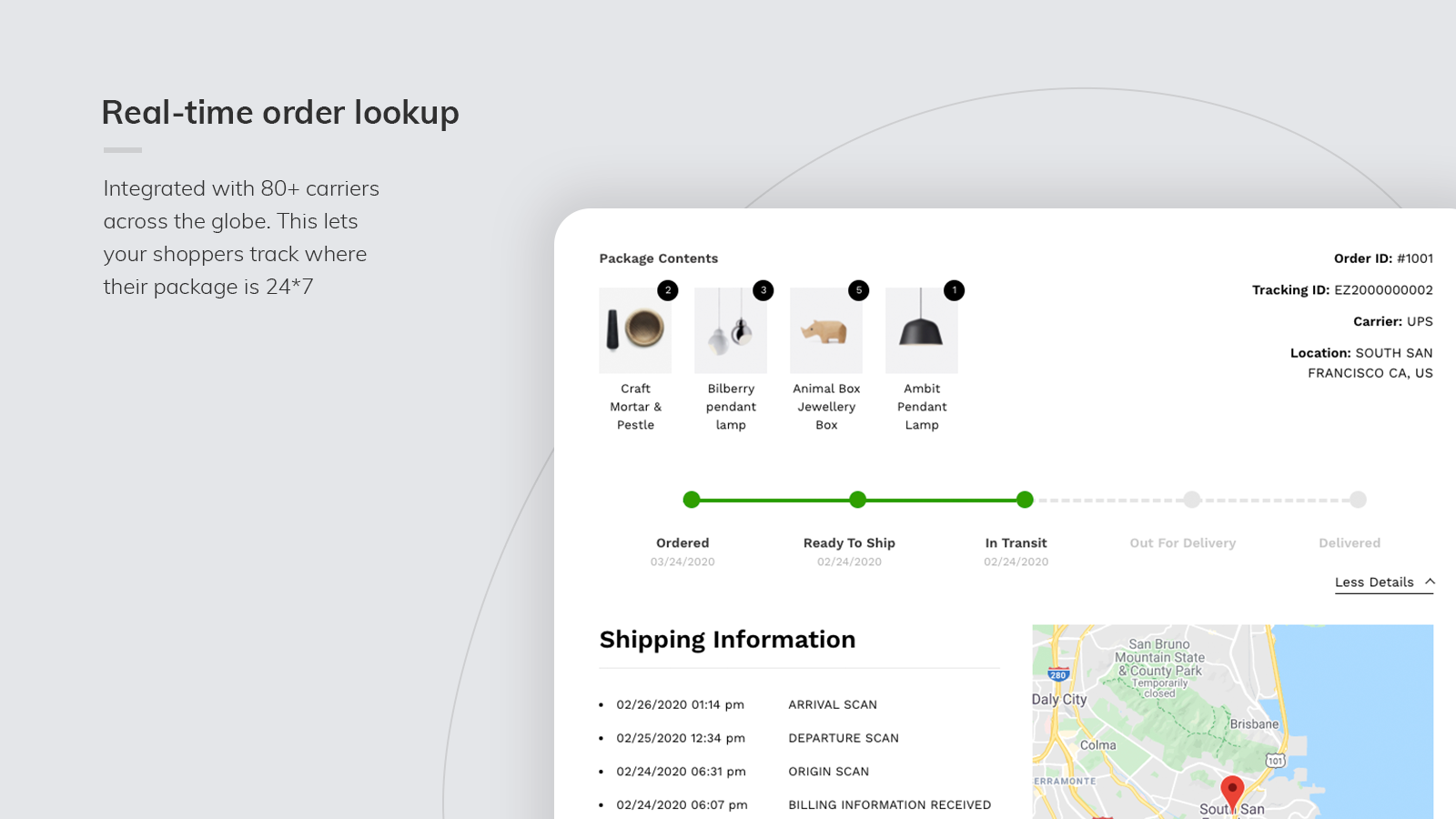 Shopify's order status page