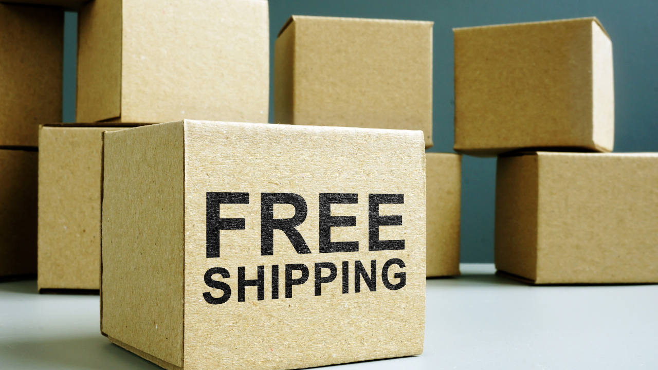 Boxes indicated Free Shipping
