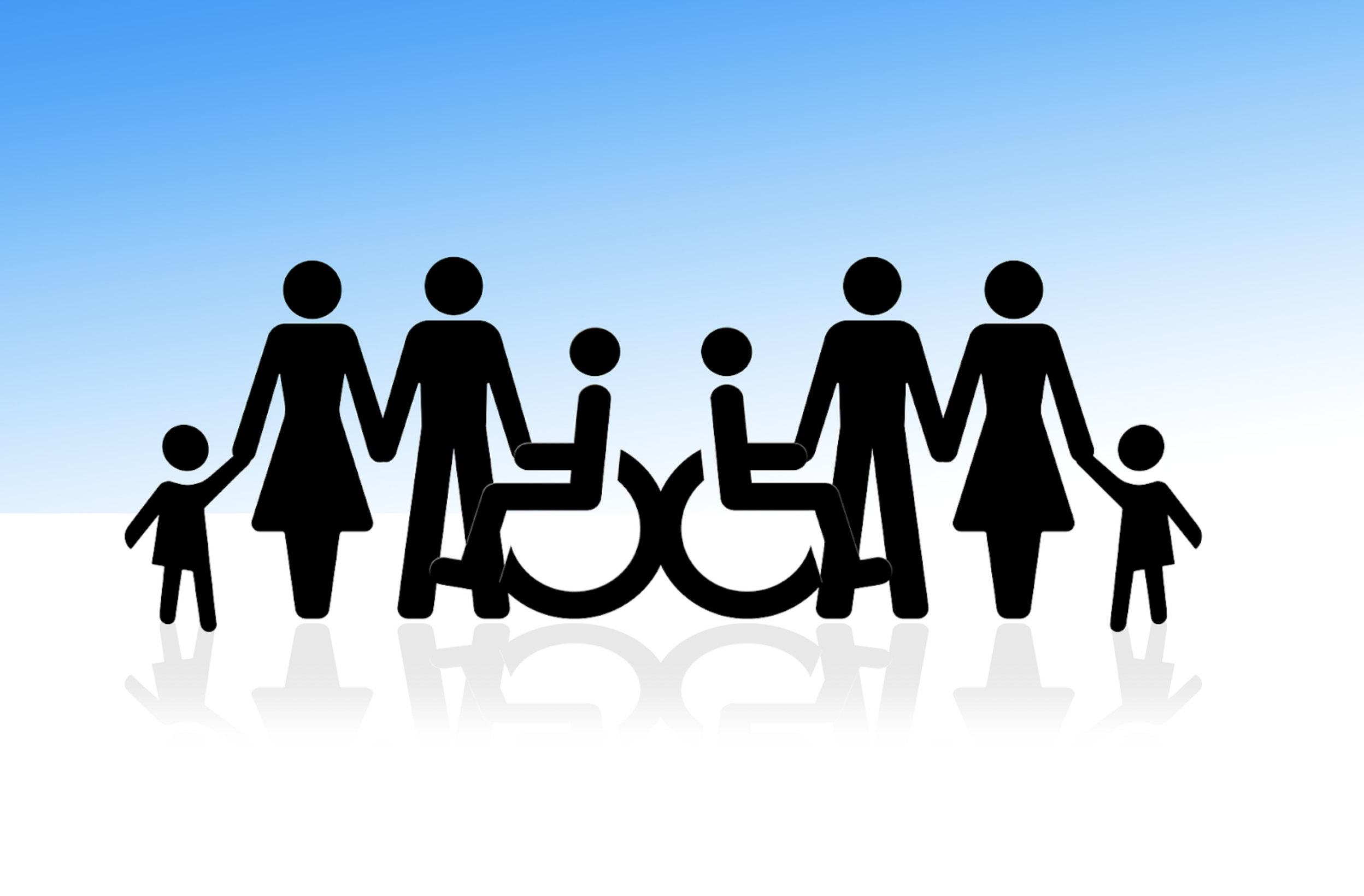 Illustration of accessible environment and inclusive marketing 